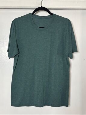 Unisex Heather Green Crew Neck T-Shirt